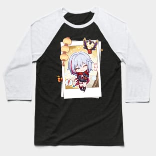 Honkai Star Rail Chibi Topaz Scarf Baseball T-Shirt